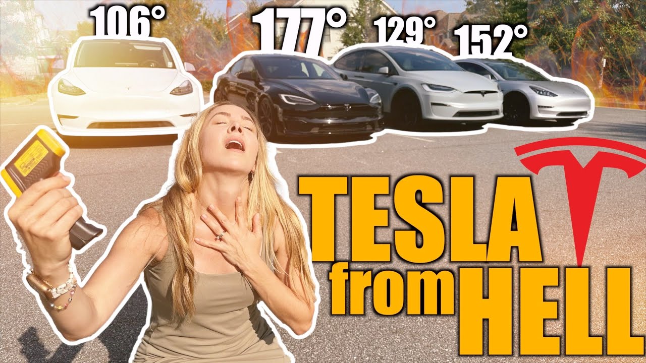 Как экстремальная жара влияет на ваш Tesla | Тестирование цвета, оттенка и салона