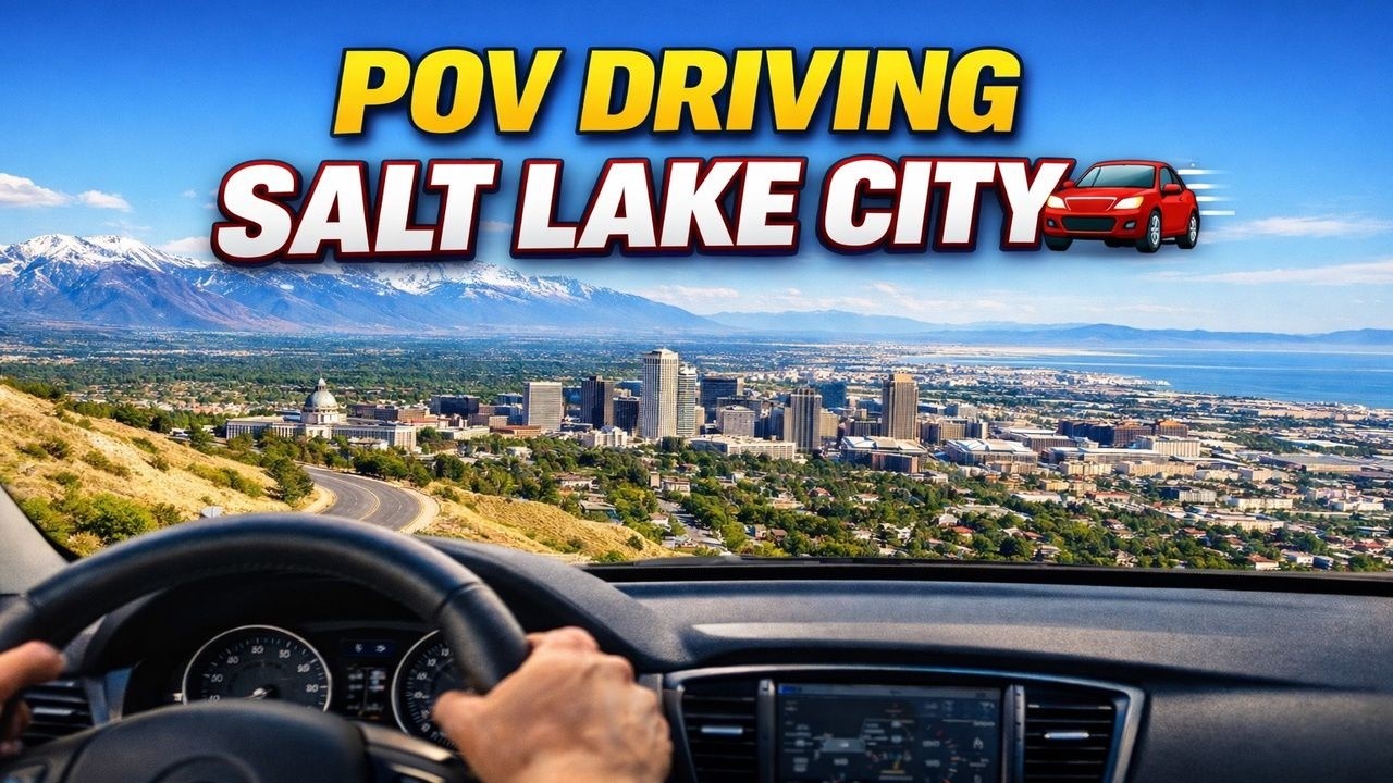 POV Drive Through Salt Lake City | Utah’s Capital in Motion
