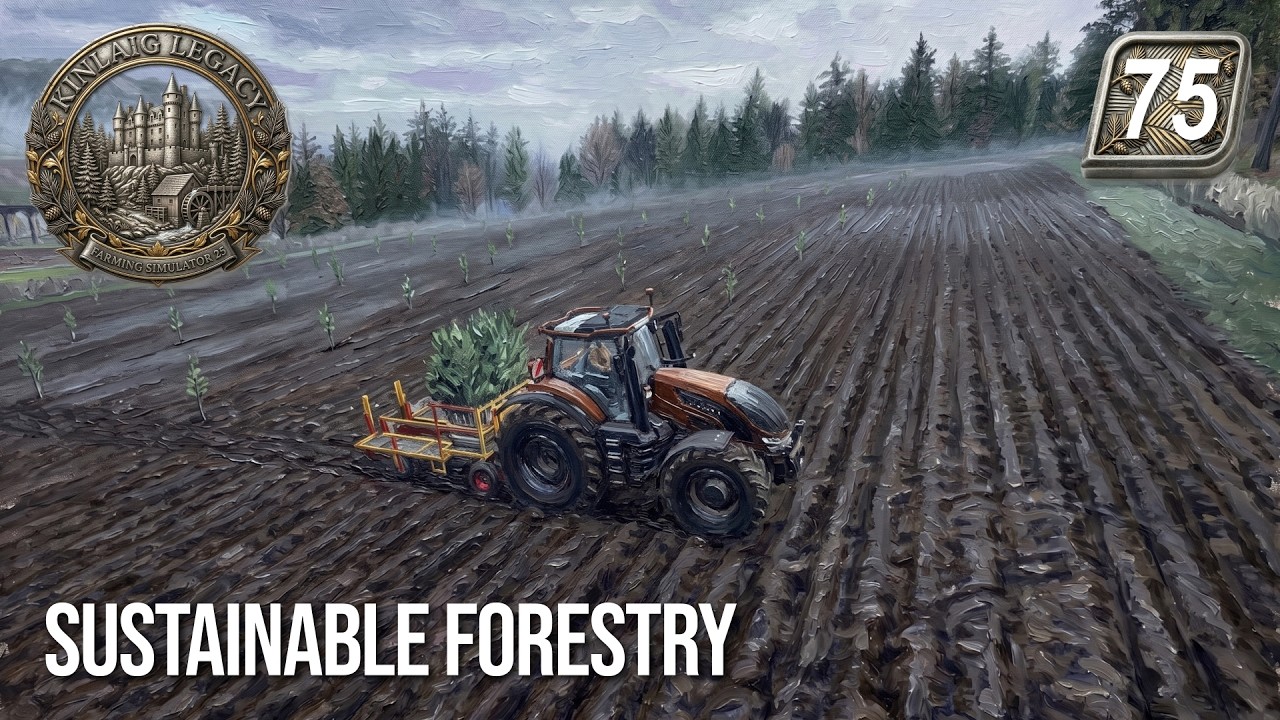 BUYING FIELD 2! 🚜 Planting 300+ Trees & Wood Chips Sale | FS25 Kinlaig Ep. 75