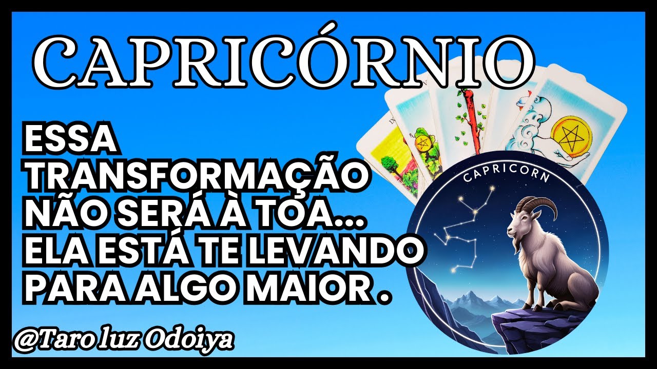 ♑CAPRICÓRNIO ACONTECIMENTO PODE MUDAR TODA SUA VIDA...NÃO TENHA MEDO DO NOVO, ESTÁ A CAMINHO