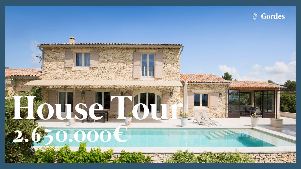 Propriété en pierre avec piscine à vendre à Gordes