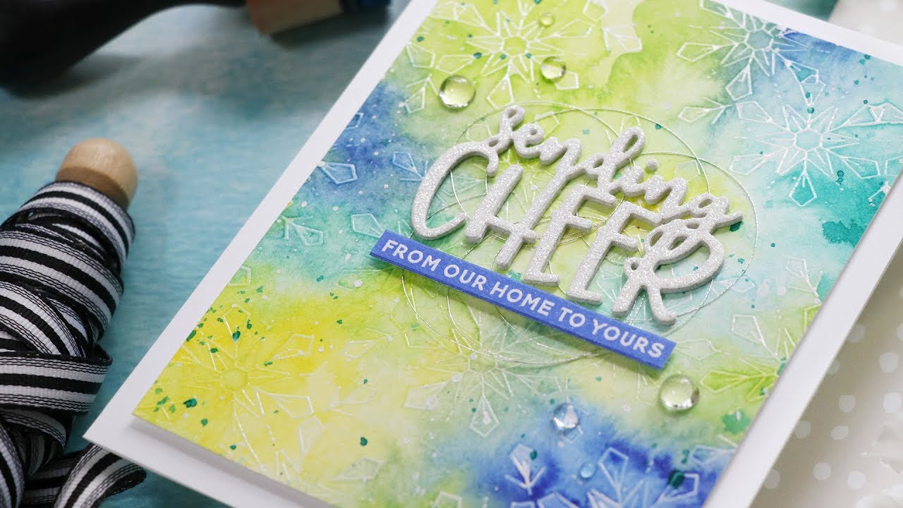 Liquid Watercolors w/Laura Bassen ft. MERRIEST SNOWFLAKE