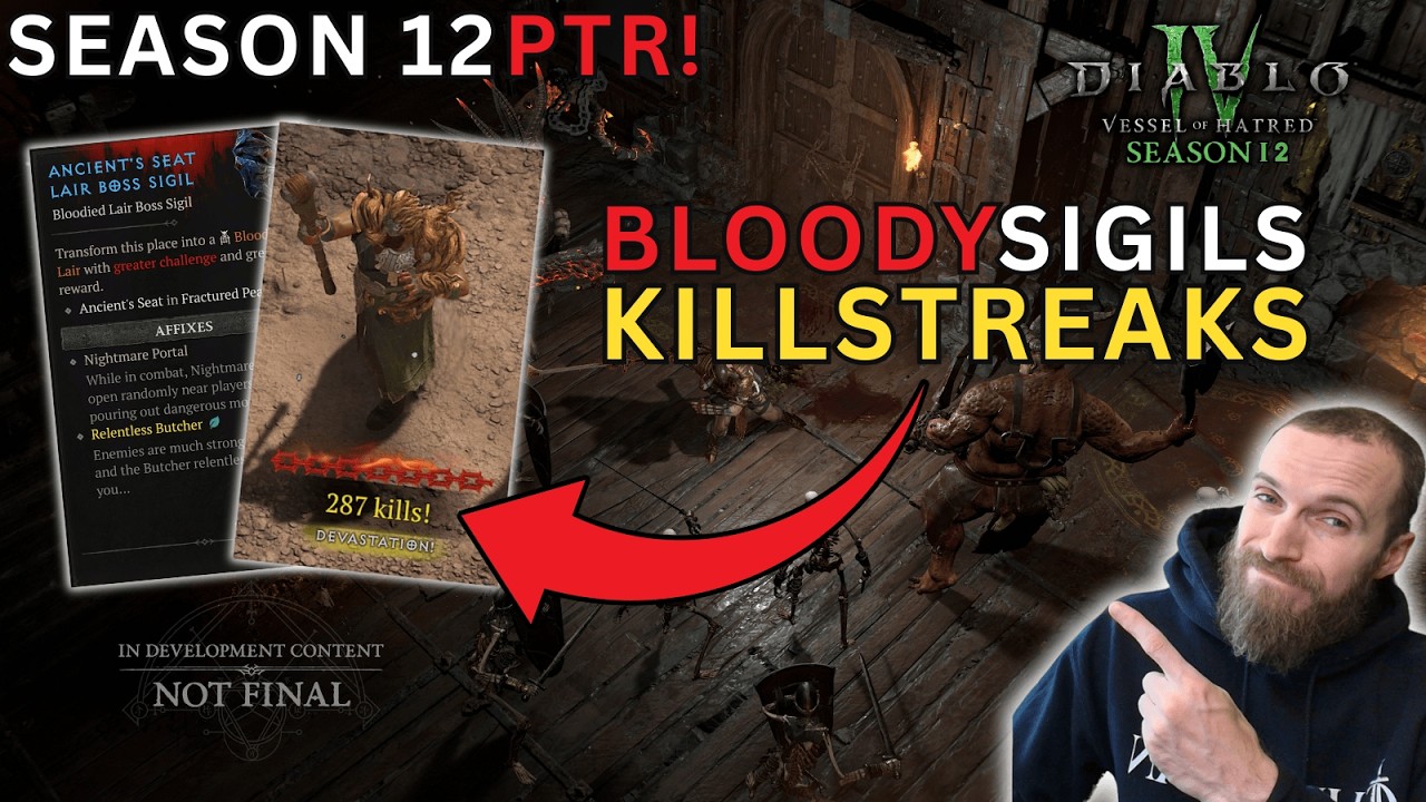 Примечания к патчу 12-го сезона Diablo 4 на тестовом сервере (PTR) уже здесь!
