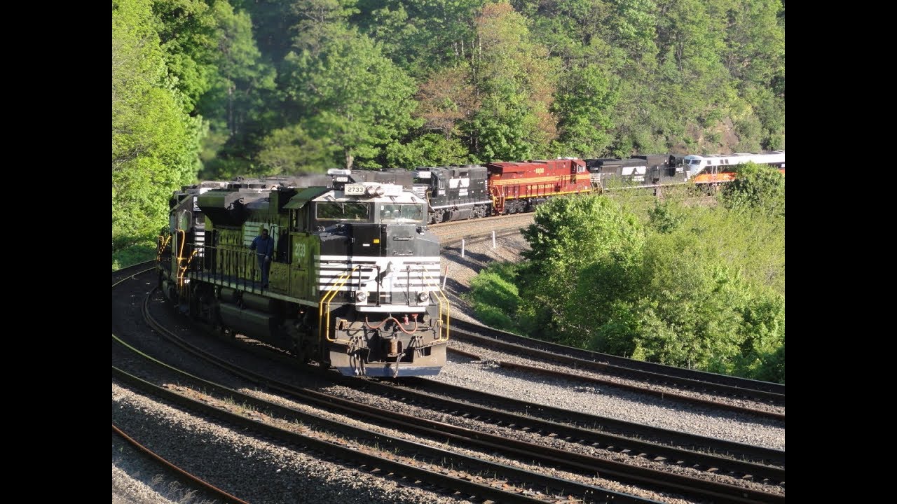 NS 11A with a LOUD Consist of EMD Road Power (PRR Heritage) at Horseshoe Curve