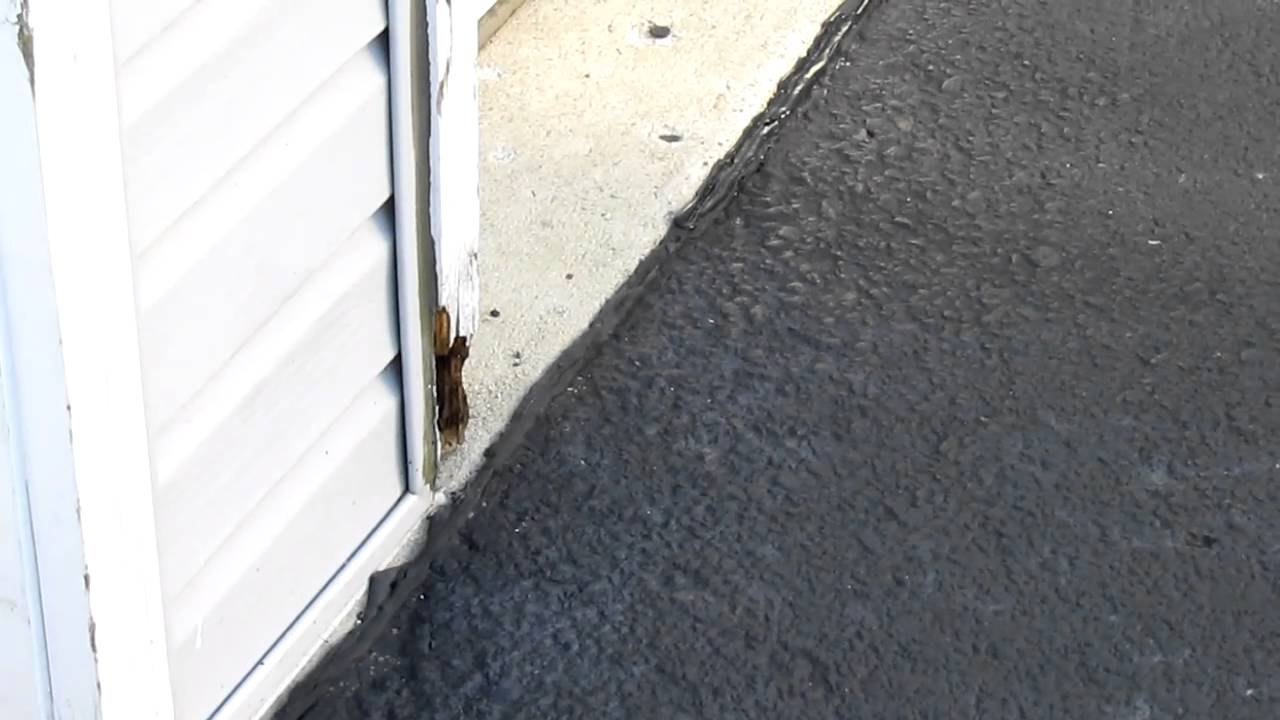 Filling Seams at Garage Apron
