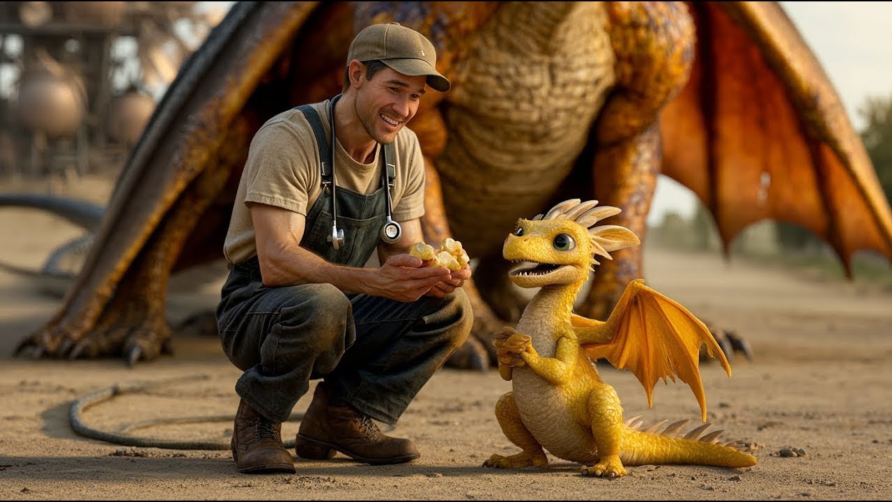 Sie brachte ihren hungernden Babydrachen zu einem menschlichen Arzt – dann geschah etwas ...........