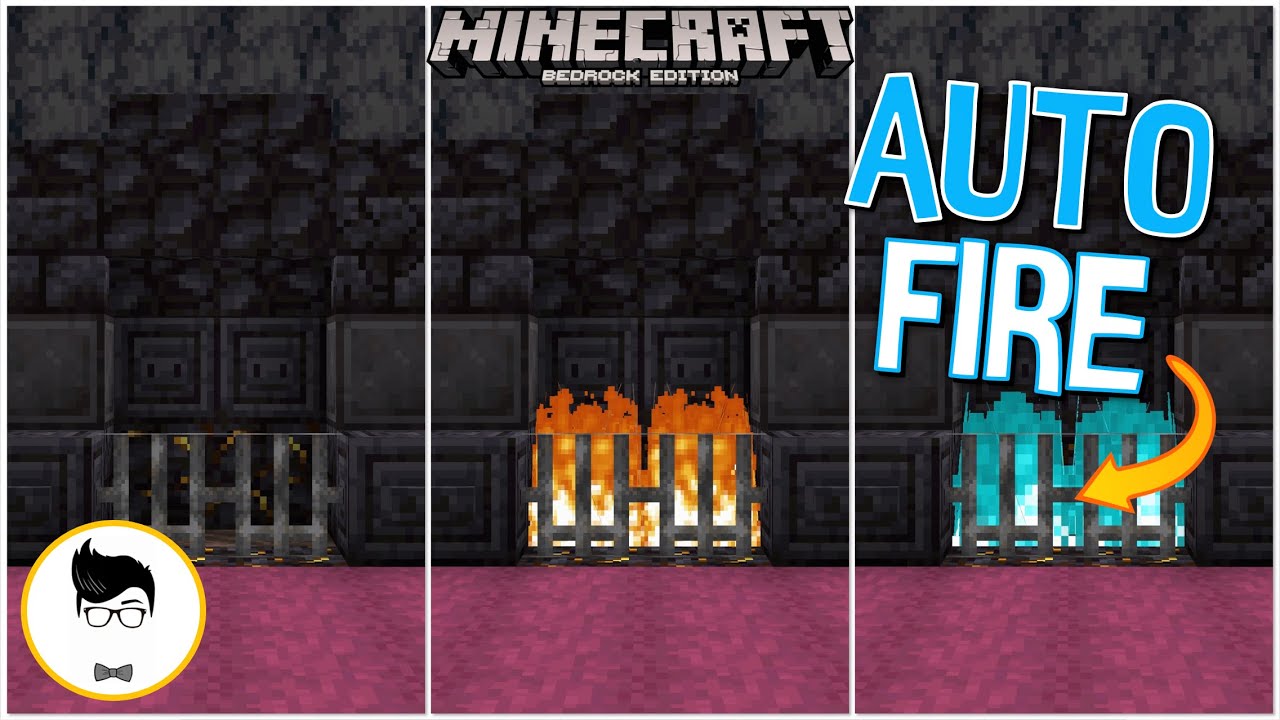 Minecraft BE- MEGA AUTOMATIC FIREPLACE! (PE/Xbox/PS4/Windows10/Switch)