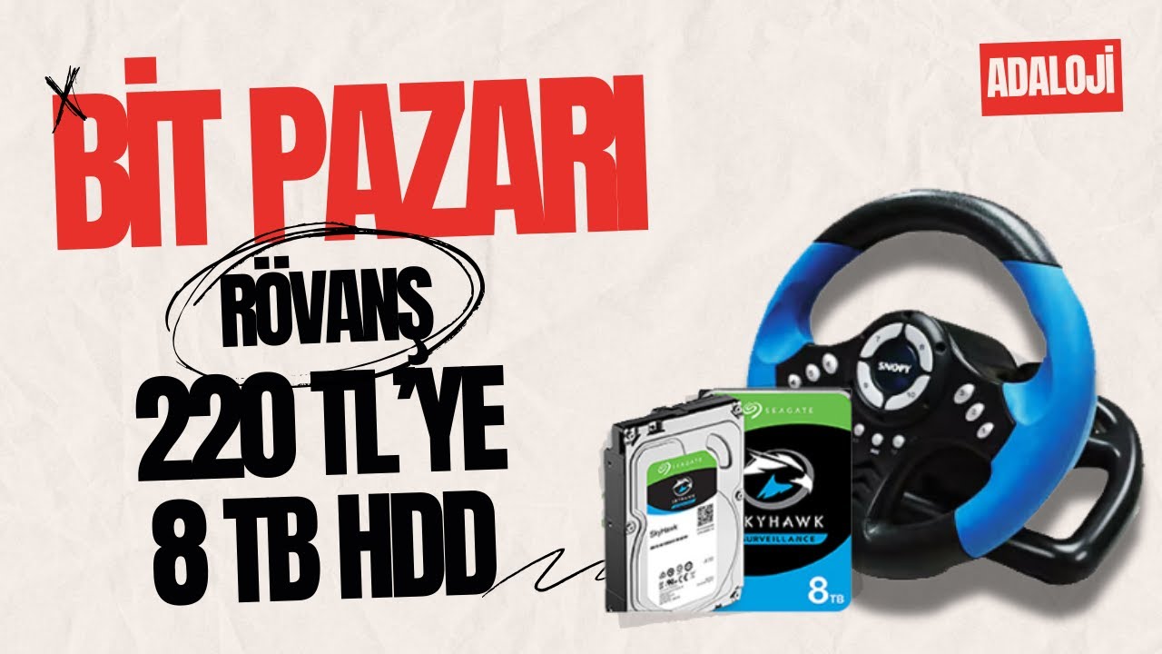 BİT PAZARI 2 (RÖVANŞ) 220 TL'ye 8 TB HARDDISK