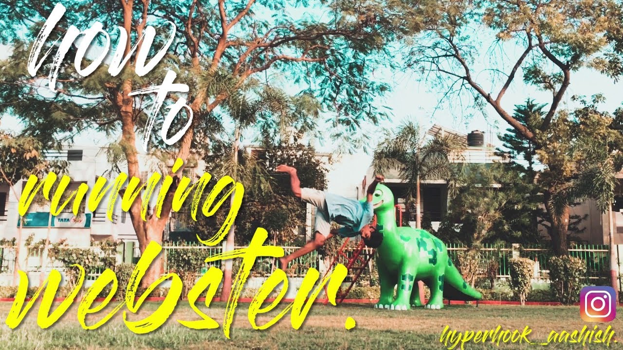 आसान तरीकाHow to do running Webster in hindi(one leg frontflip) in 5 minutes/ hyperhook aashish