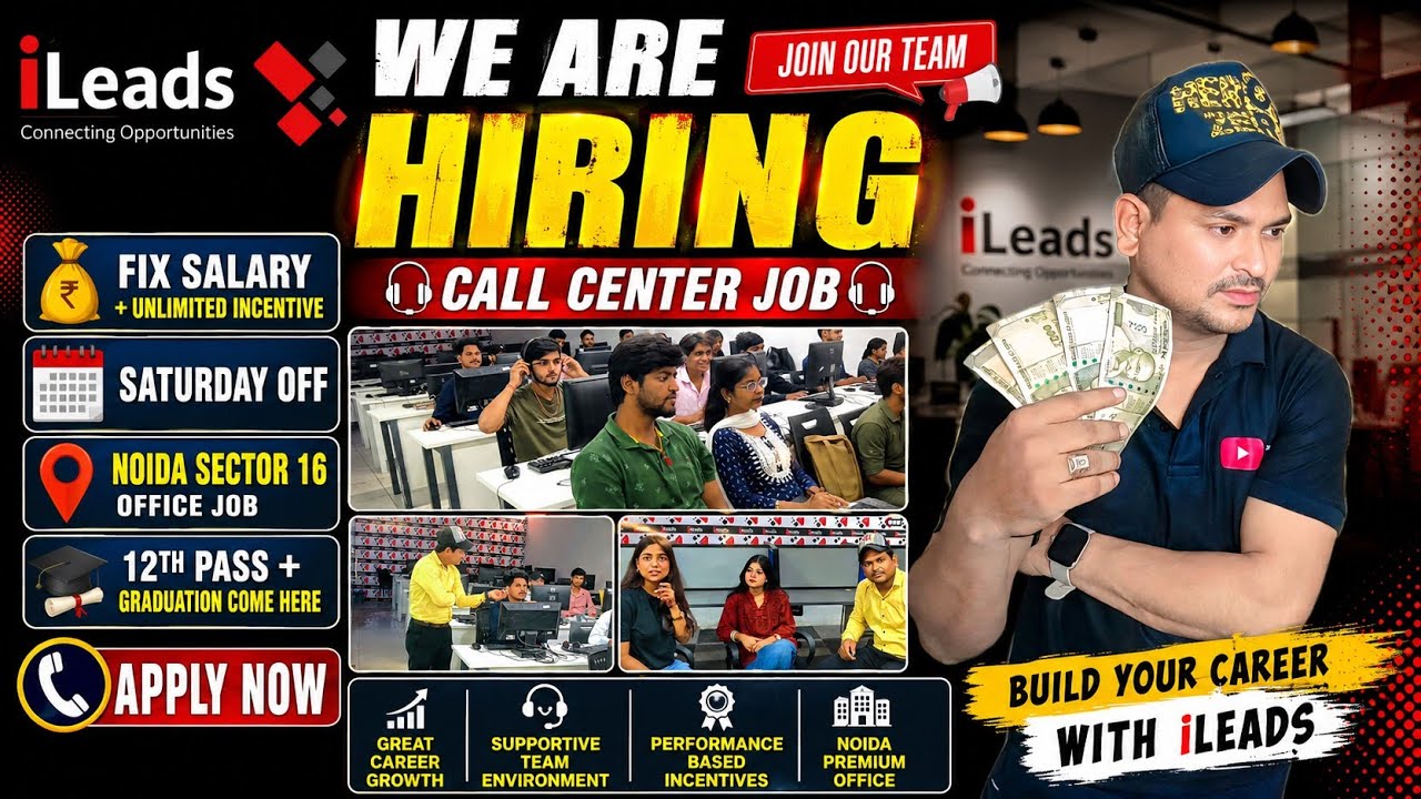 Office Job in Noida + Good Salary for Freshers | Saturday Off Job | Jobs Near Noida Sector 16 Metro