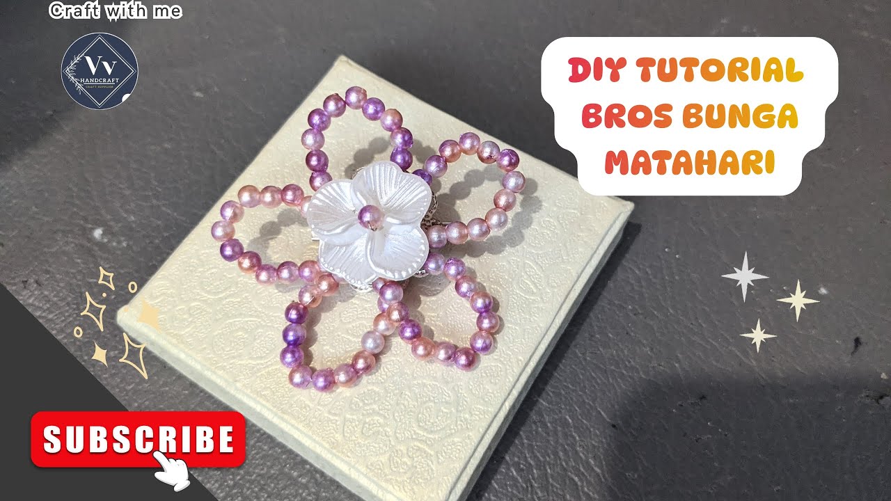 DIY TUTORIAL BROS BUNGA MATAHARI | TUTORIAL BIKIN BROS SIMPLE UNTUK IDE BISNIS  #diy #tutorial #fyp 