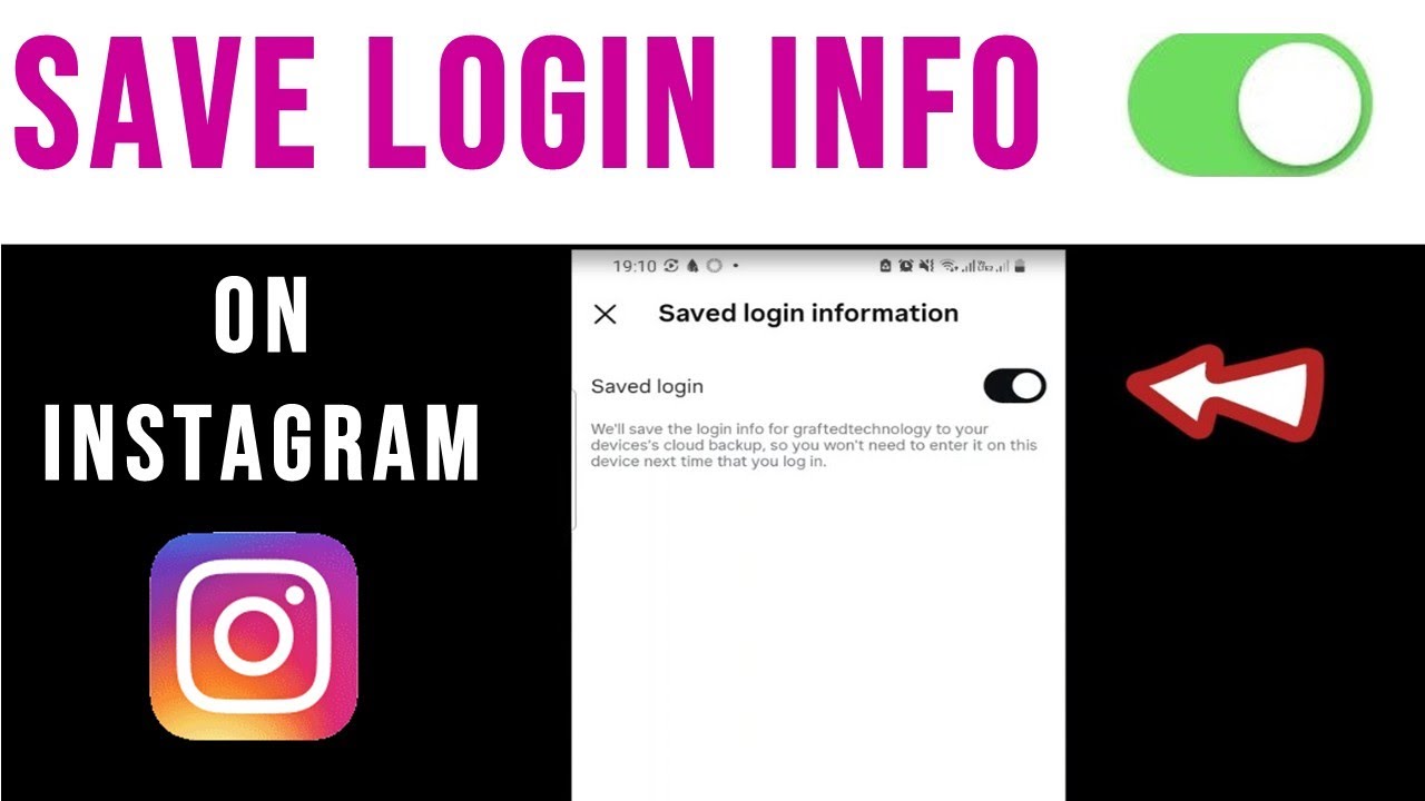 How To Save Your Login Info On Instagram -  Step by Step