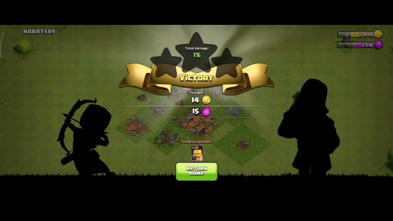 Take a changle to upgrade a town hole  max in coc part 1