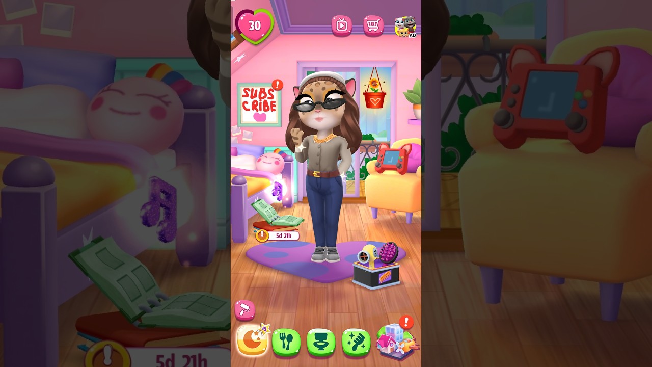 My Talking Angela 2 😻 || One day || Cosplay | GlowAngela
