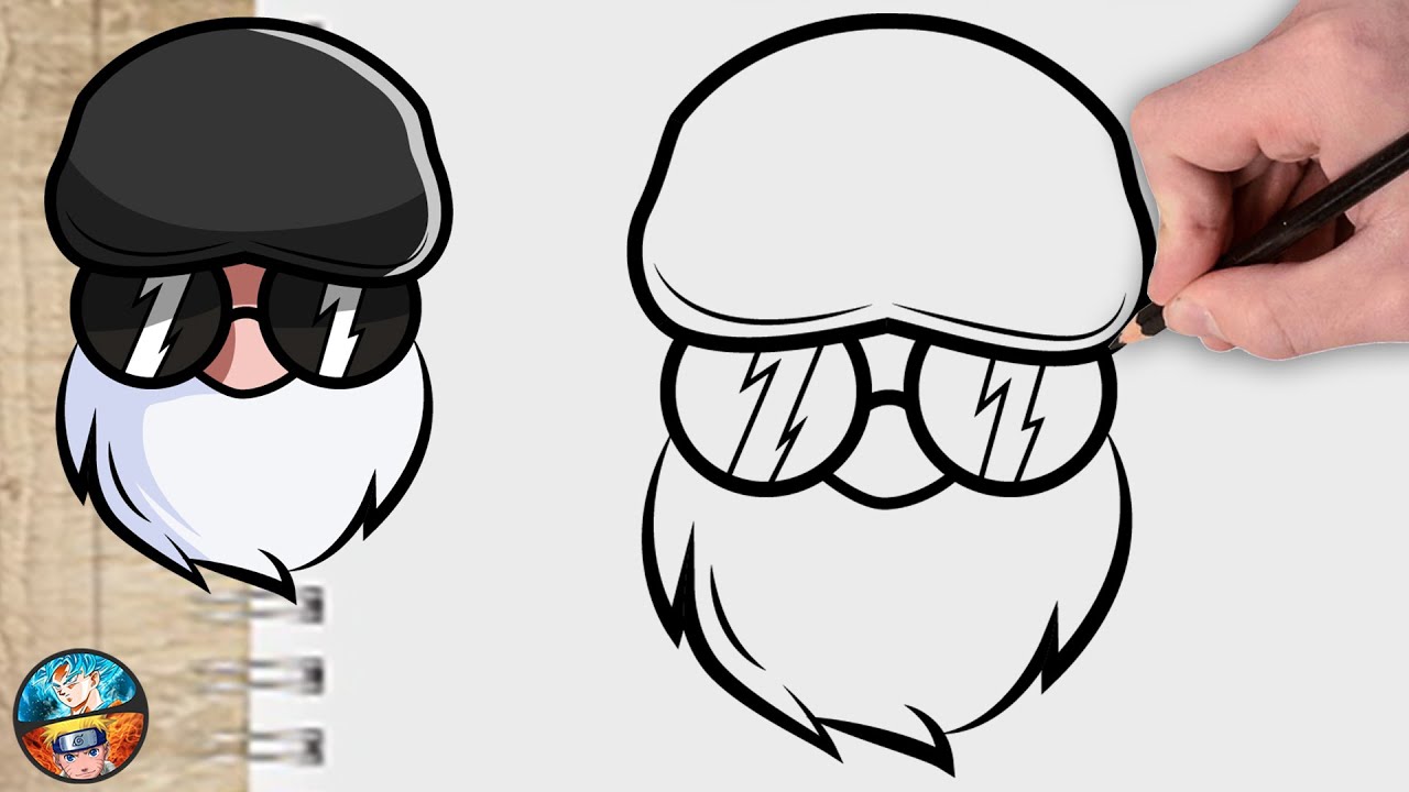 COMO DIBUJAR CARTOON DE FREE FIRE SKIN ( CUALQUIERA PUEDE HACERLO ) dibujos - Free fire Drawing