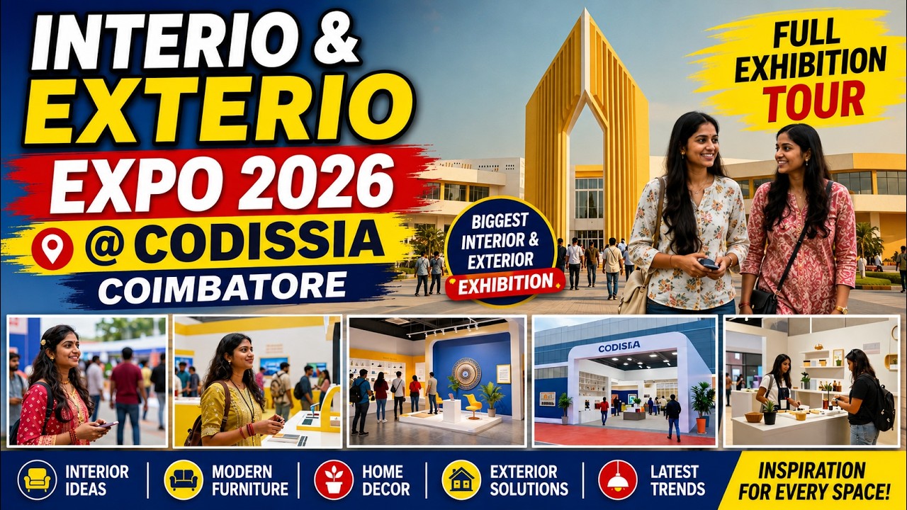 🔥 Interio & Exterio Expo 2026 @ CODISSIA Coimbatore | Full Exhibition Tour