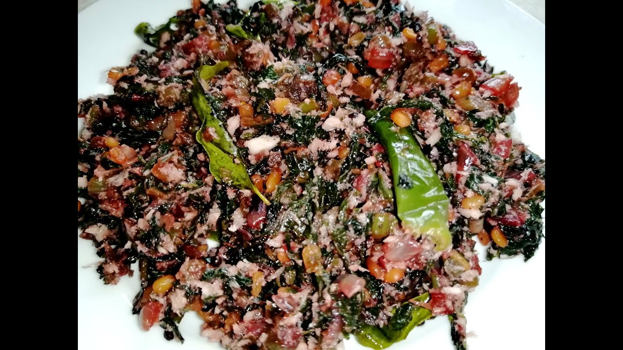 சிகப்பு தண்டு கீரை பொரியல்/Red thandu keerai poriyal/Red spinach fry in tamil/OWN STYLE COOKING