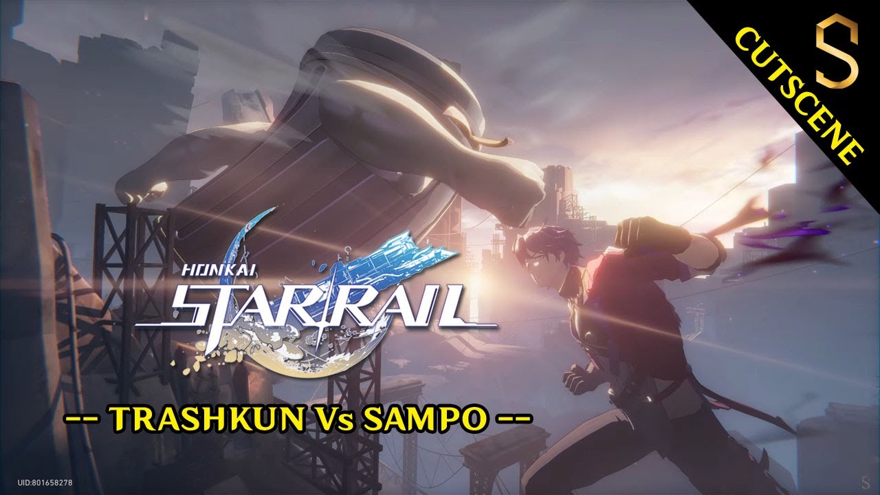 Trailblazer, Trash-kun Army, and Sampo Honkai Star Rail (Cutscene)