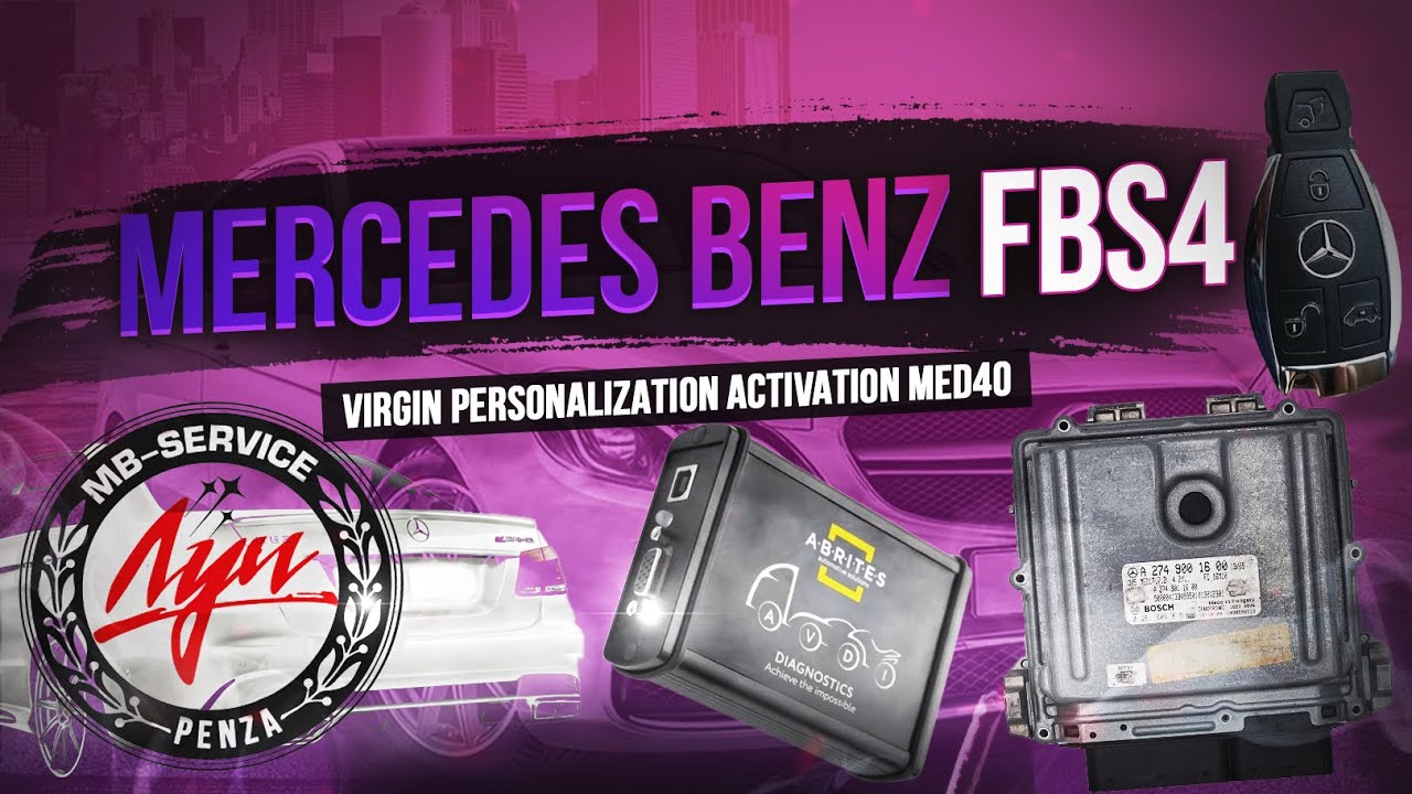 Обнуление и привязка Б/У ЭБУ FBS4 на Mercedes W212 | MED40 | Xentry + ABRITES✅