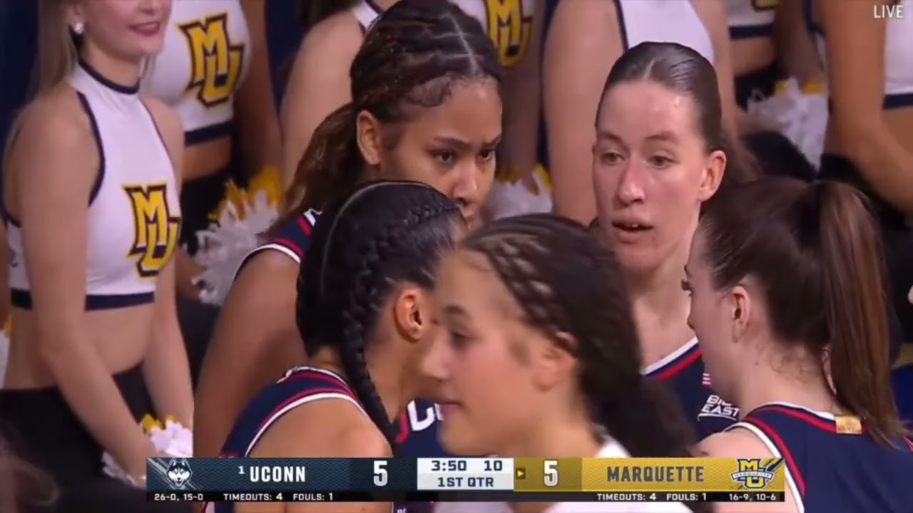 UConn Women's Basketball vs Marquette - Full Game (February 14, 2026)