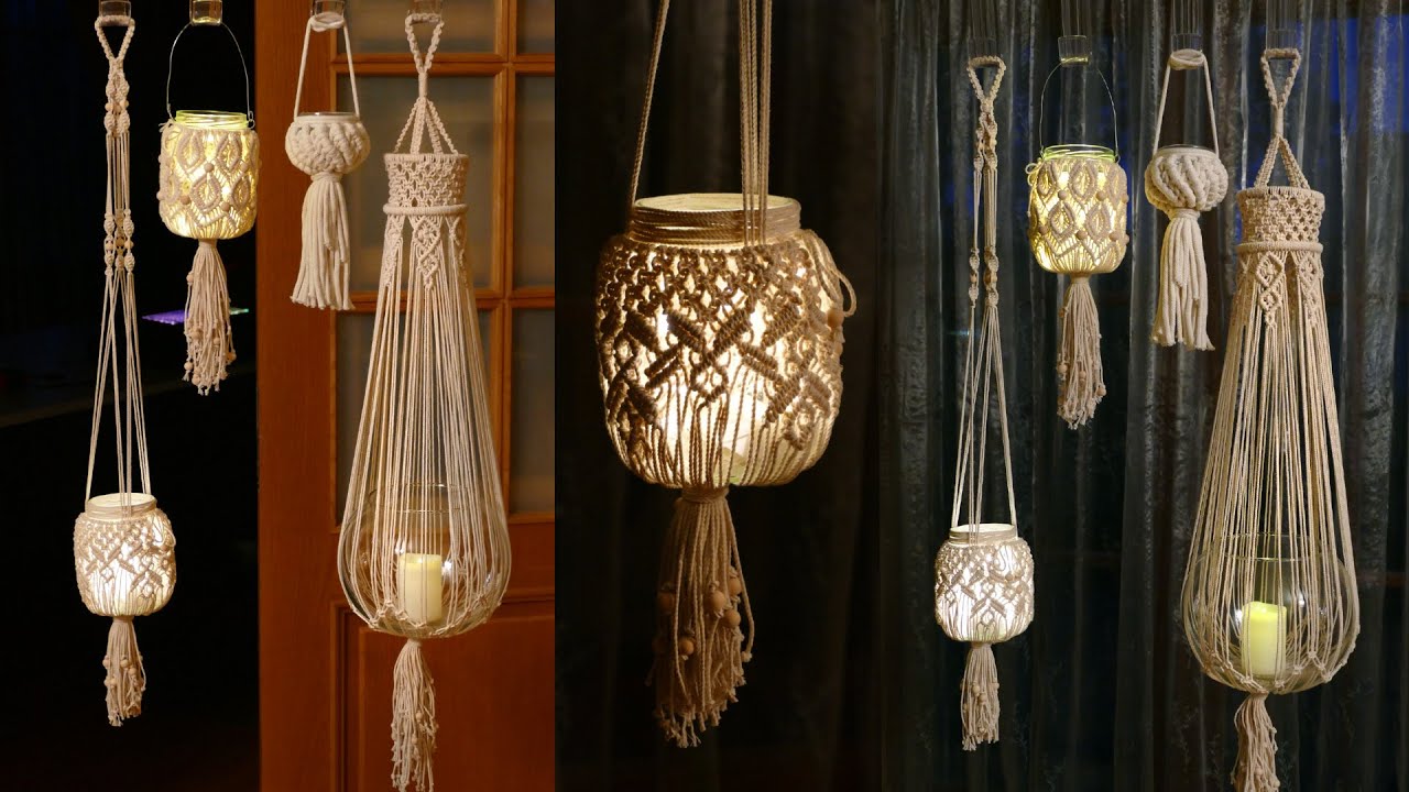 Hanging Macrame Lantern Pattern | Home Decorating Ideas
