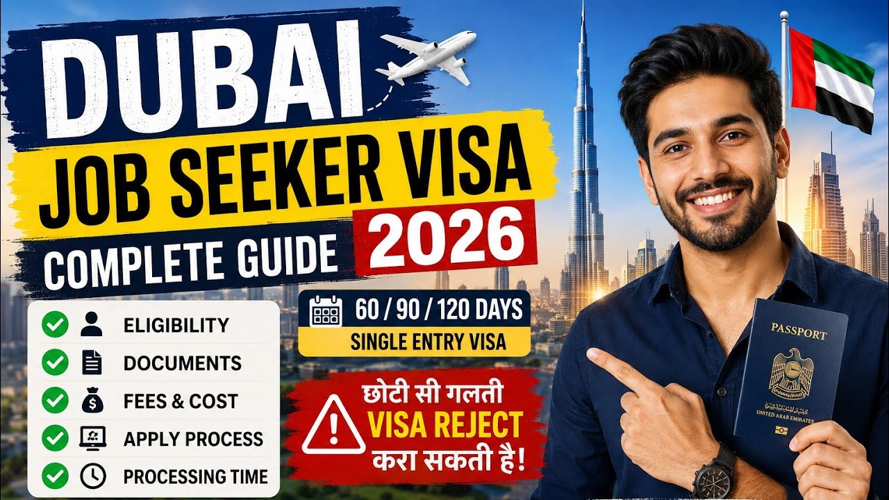 Dubai Job Seeker Visa 2026 | Complete Guide | Eligibility, Documents, Fees & Apply Process