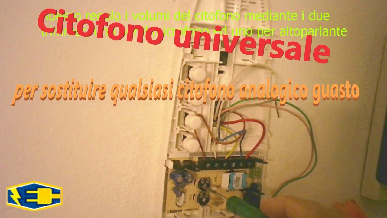 Sostituzione citofono con citofono universale