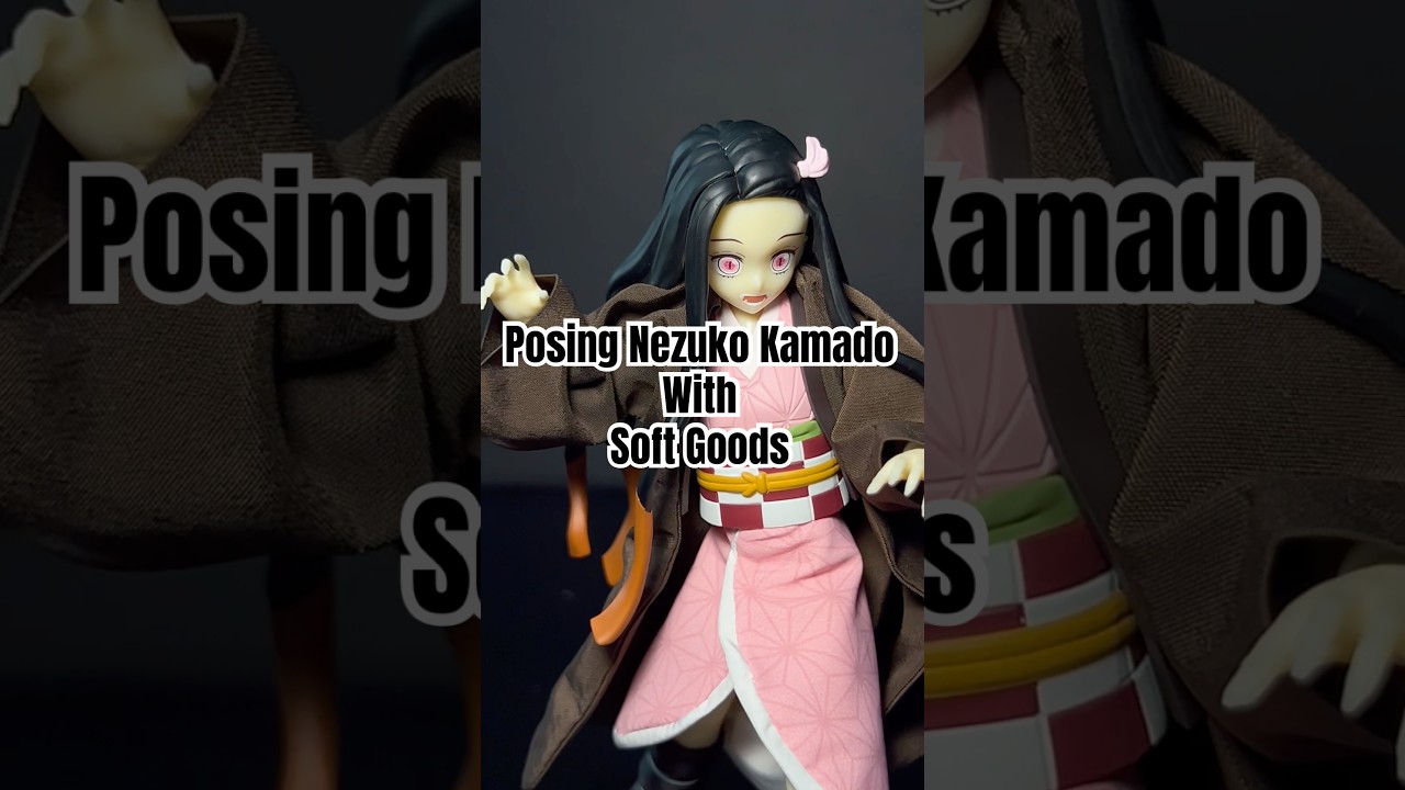 Posing Nezuko Kamado With Soft Goods #shfiguarts #demonslayer #nezukokamado #actionfigures #shf #toy
