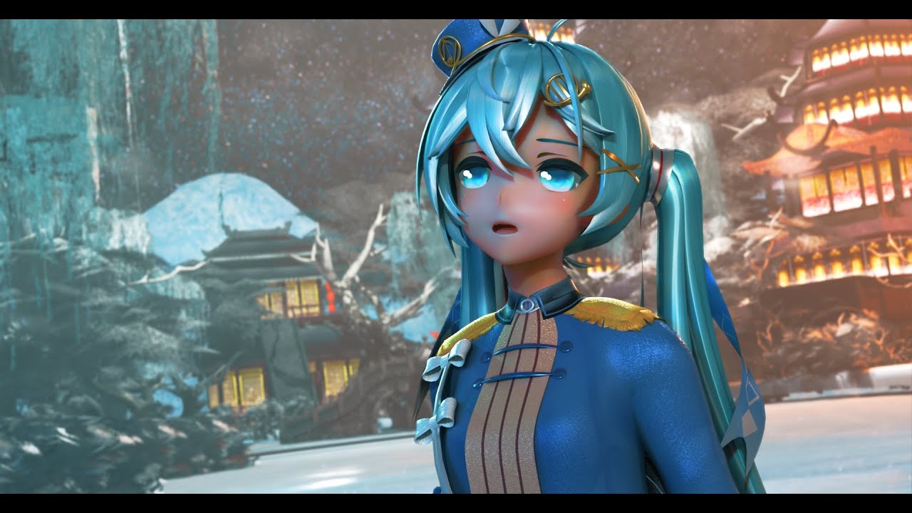 【MMD x Blender】Glow by keeno ft. Hatsune Miku【YYB Snow Miku 2020】
