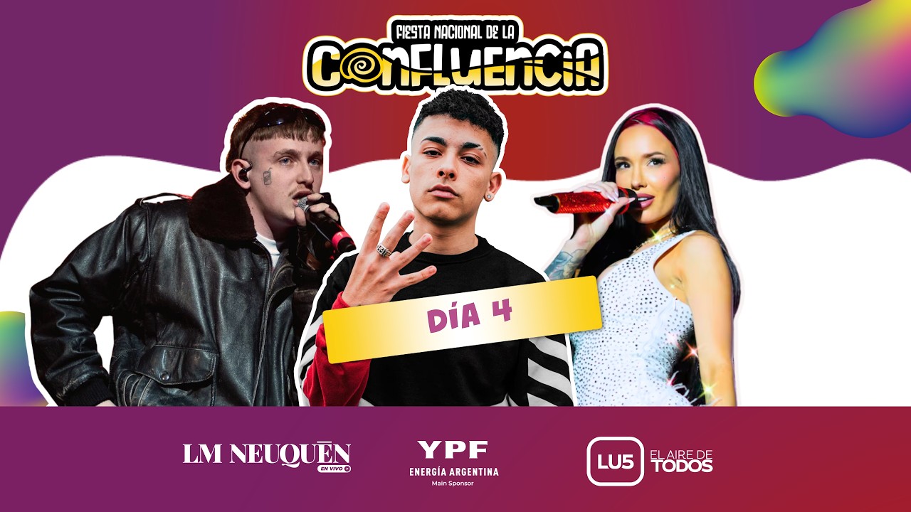 🔴 EN VIVO | La Fiesta de la Confluencia 2026 y su gran cierre con Trueno, Dillom y La Joaqui