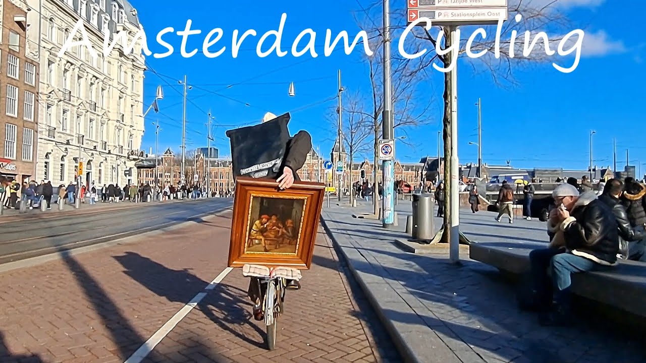 Amsterdam Bike Ride Arena to Central Station + some extra cycling