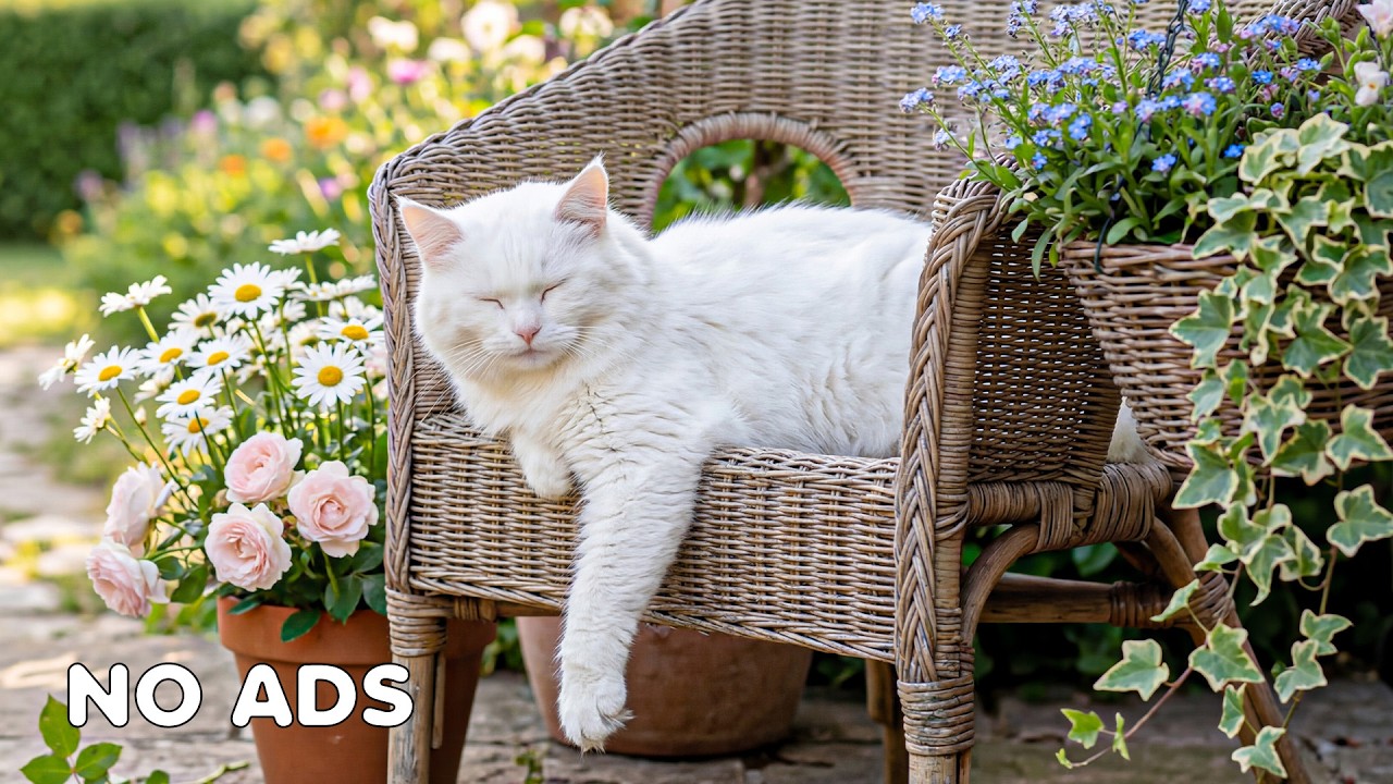 12 часов музыки для глубокого сна кошки 🐈 Снятие стресса 🎶 Успокаивающее пианино для кошек
