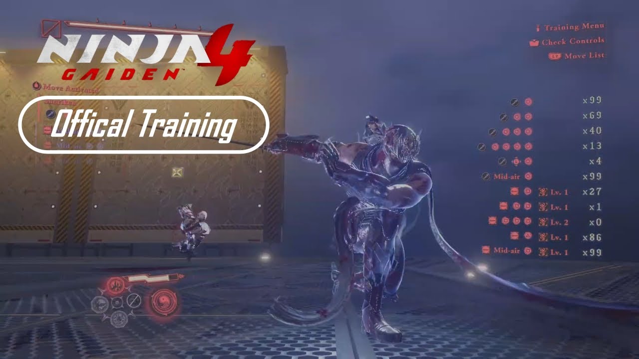 Ninja Gaiden 4: Ryu Hayabusa Training Mode Combos💕