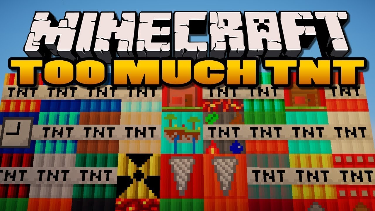 MINECRAFT TNT MOD!!! (TOO MUCH TNT MOD)