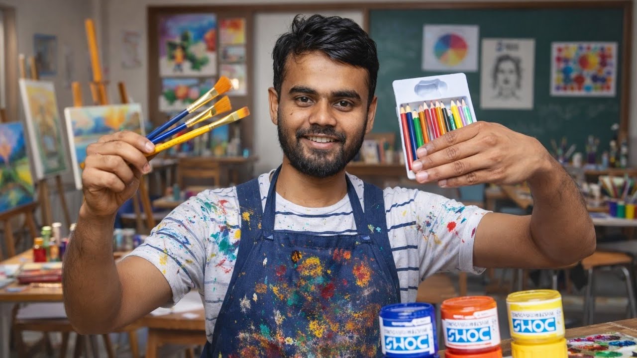 My Art Materials Review | Beginner Art Supplies | Drawing & Painting Tools Review Bangla 