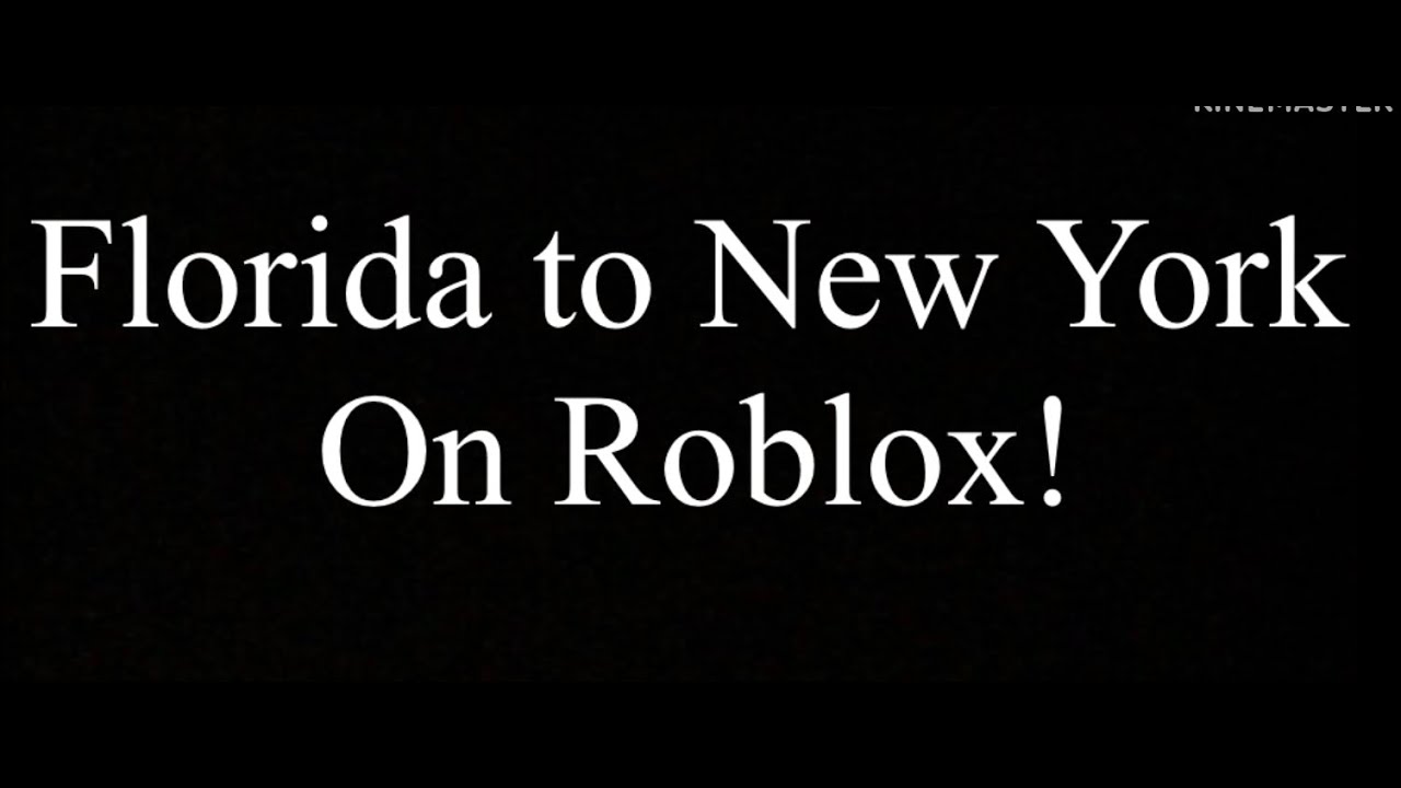 Road Trip! Florida to New York Roblox