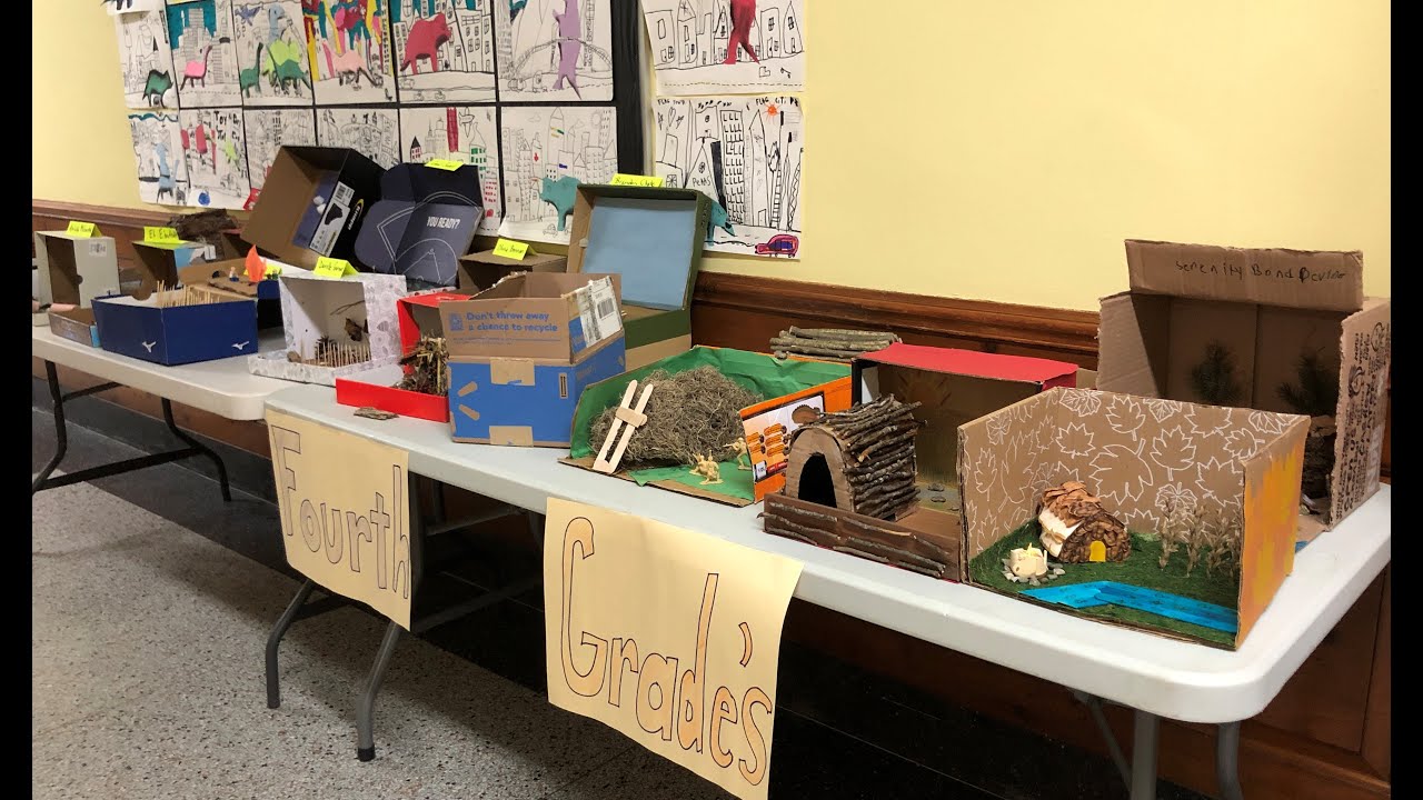 BES' 4th Grade Iroquois Village Project
