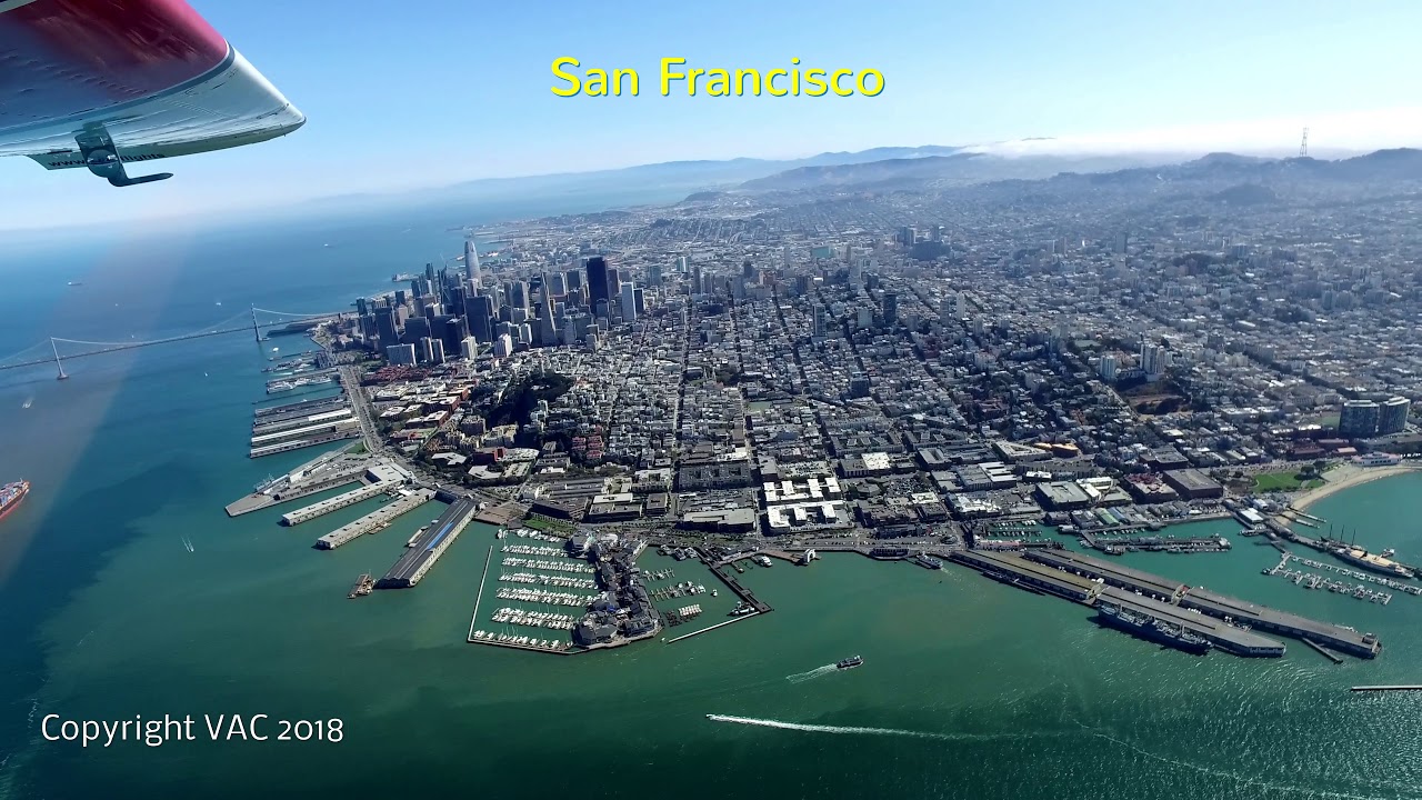 San Francisco from the air (UHD 4K)