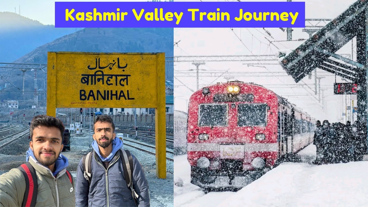 Kashmir Valley Train Journey - Banihal to Srinagar Full Journey 🥶 | Malayalam