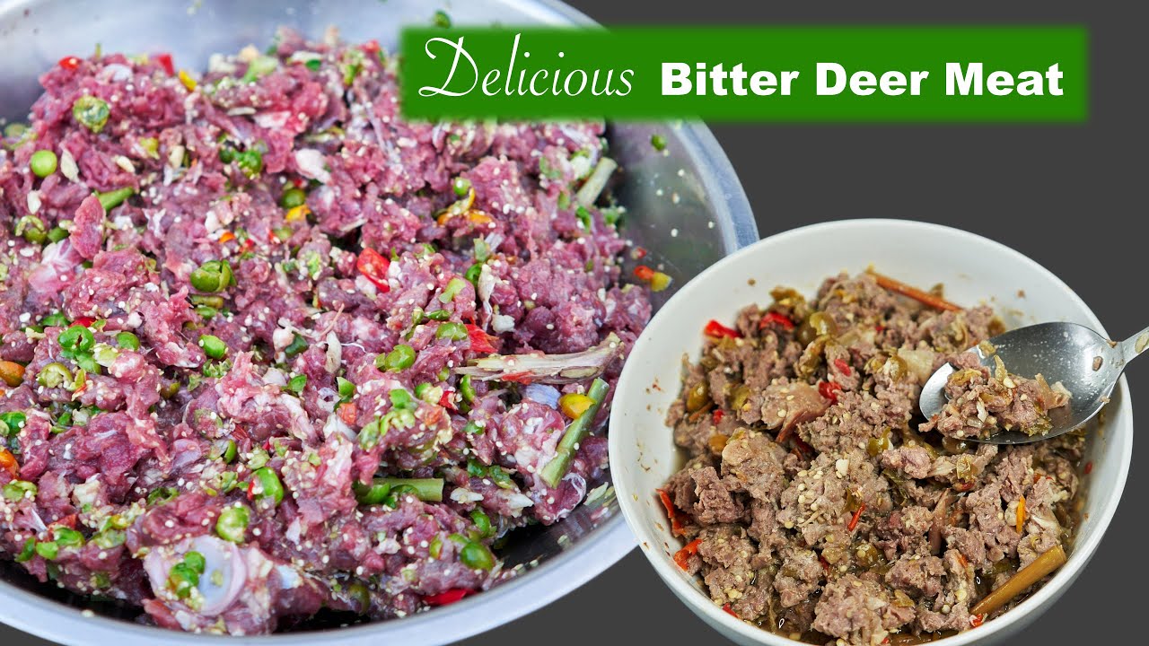 How to make delicious Deer meat with bitter eggplant? | Ua Nqaij Mos Lwj iab qab qab noj