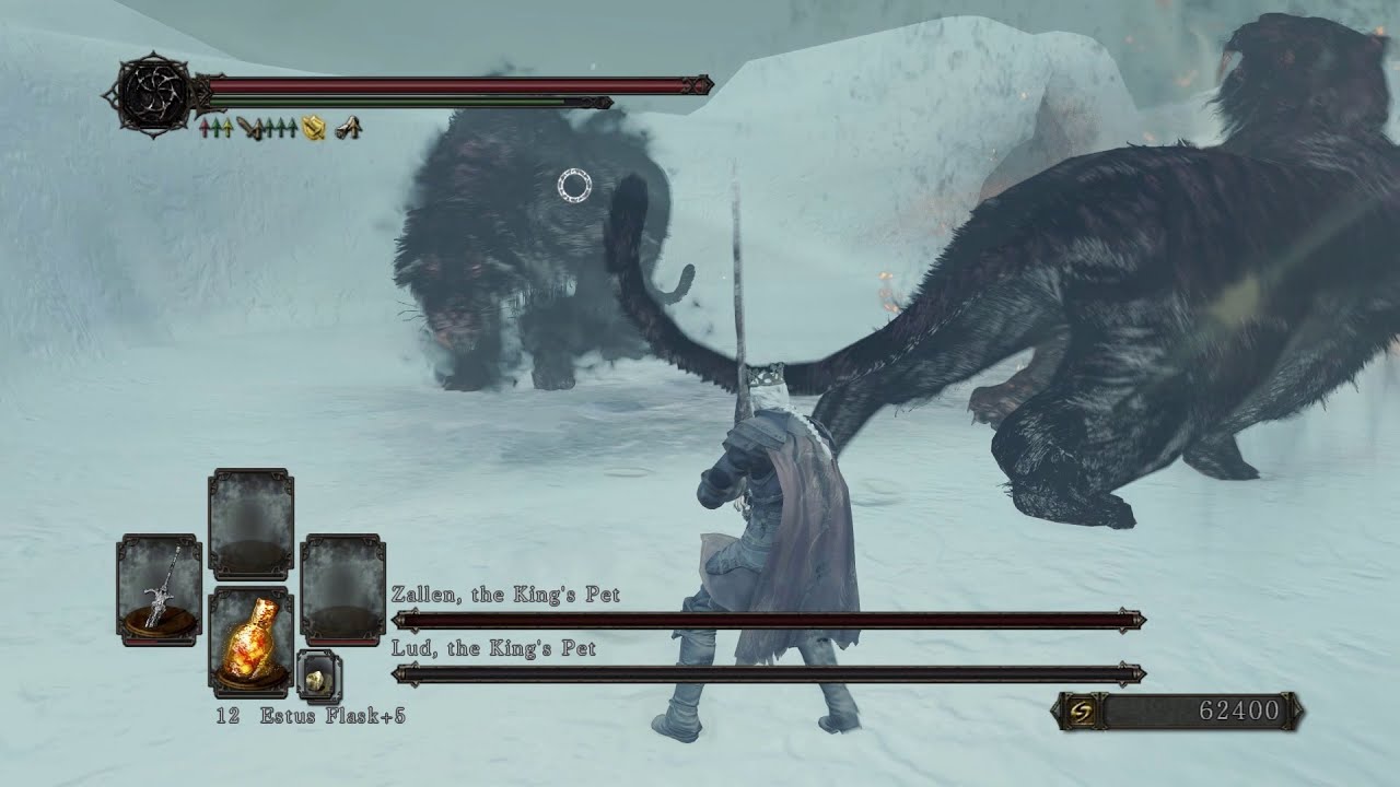 Dark Souls 2 - Lud & Zallen NG+7 (No Damage) Majestic Greatsword