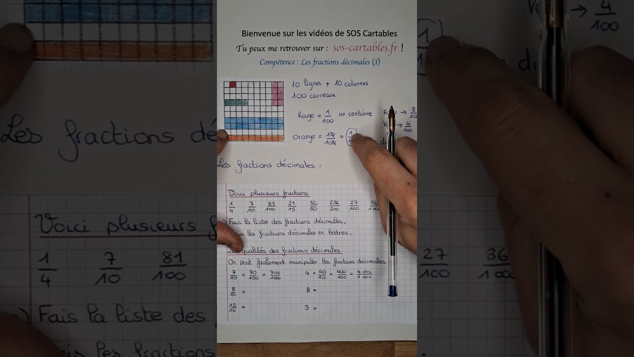 Les fractions décimales (1)