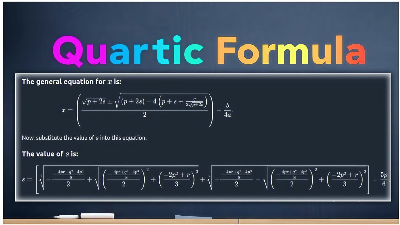 Deriving the General Quartic Formula Step-by-Step | Solve Any Quartic Equation