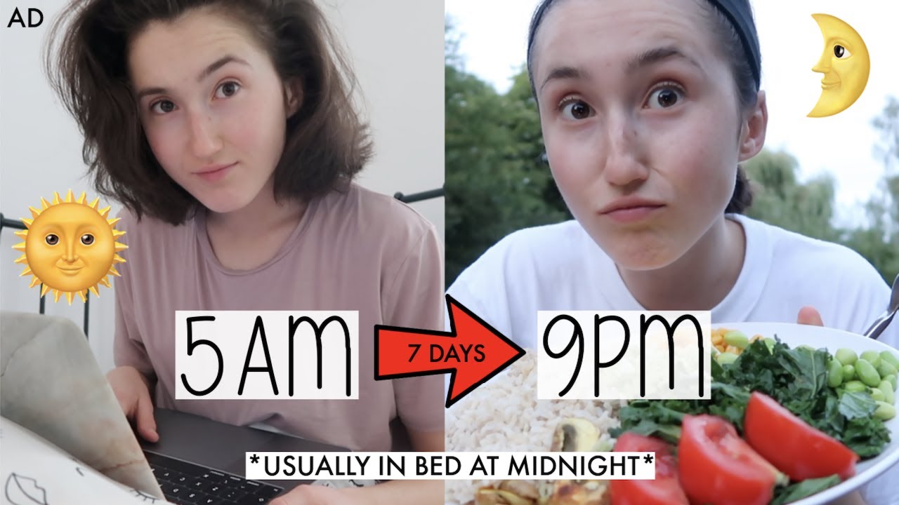 I TRIED GOING TO BED AT 9PM FOR A WEEK (AND WOKE UP AT 5AM)🌛 | SUPER PRODUCTIVE WEEK IN MY LIFE