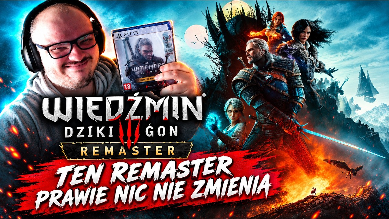 Wiedźmin 3: Dziki Gon Next-Gen? | PS5 Slim vs PS5 Pro | Grafika, 4K i Ray Tracing - Jest słabo