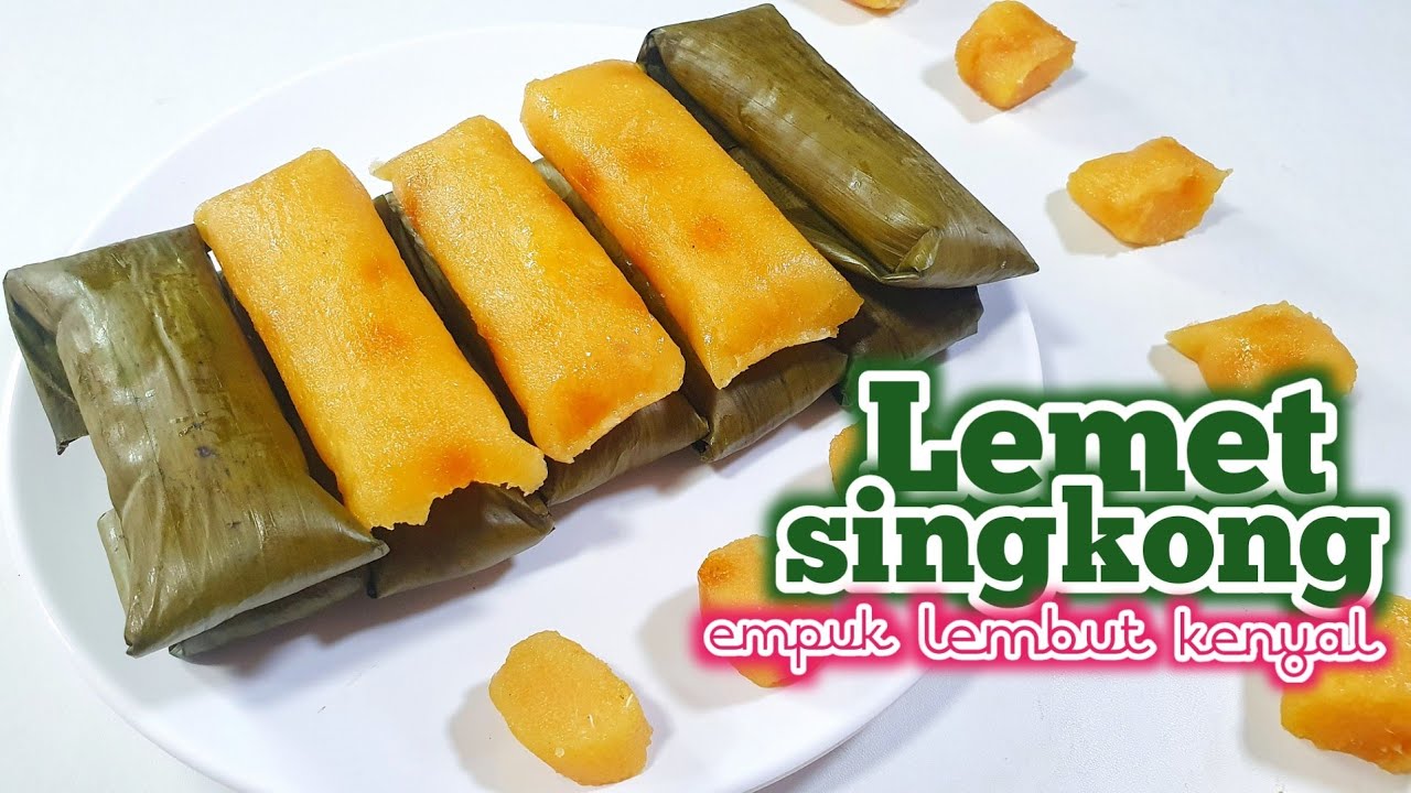 CARA MEMBUAT LEMET SINGKONG YANG EMPUK LEMBUT DAN KENYAL  ||  ketimus - jajanan tradisional