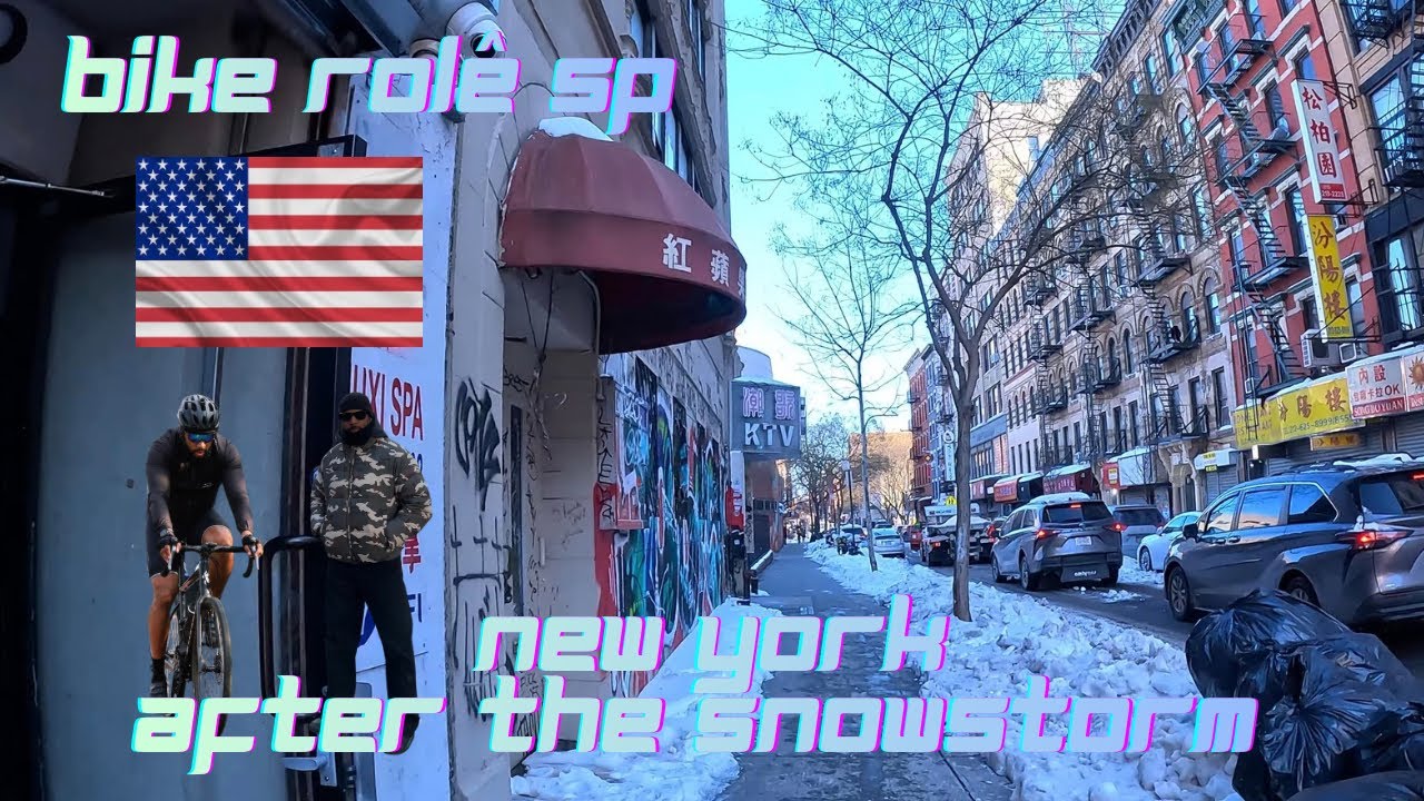 NEW YORK AFTER THE SNOWSTORM - CHINA TOWN - LOWER EAST SIDE