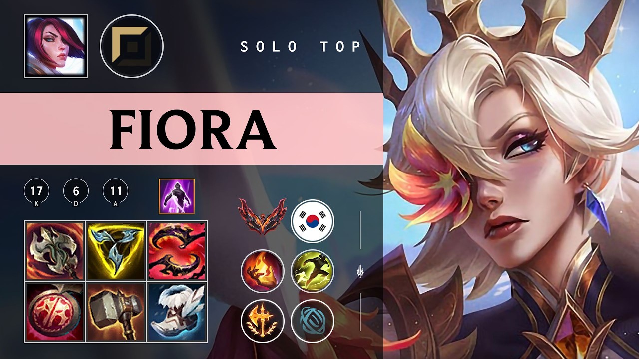 Fiora Top vs Jax - KR Grandmaster Patch 26.04