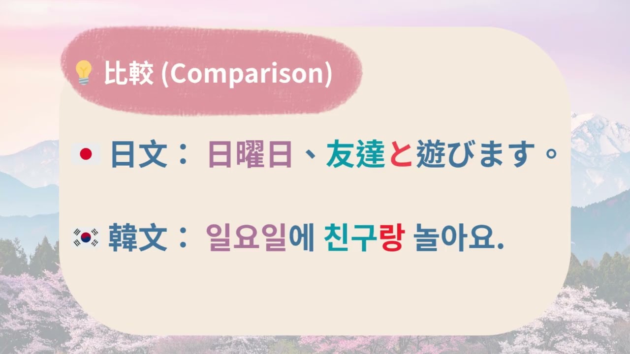 中文說「跟朋友」，日韓文卻說「朋友跟」？🤯 3分鐘矯正你的台式日語