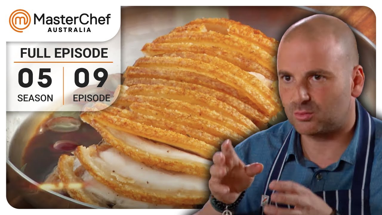 Жареная свинина с чёрной свининой, приготовленная до совершенства | MasterChef Australia